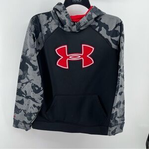 Youth XL Under Armour Hoodie Black Gray